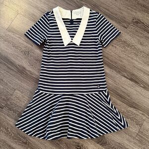 Teenie Weenie Navy and White Stripe Dress